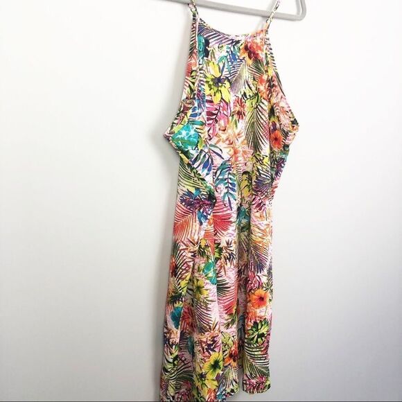 TACERA | Tropical Floral Multicolor Sleeveless Dress Women’s Size X-Large - Picture 2 of 6